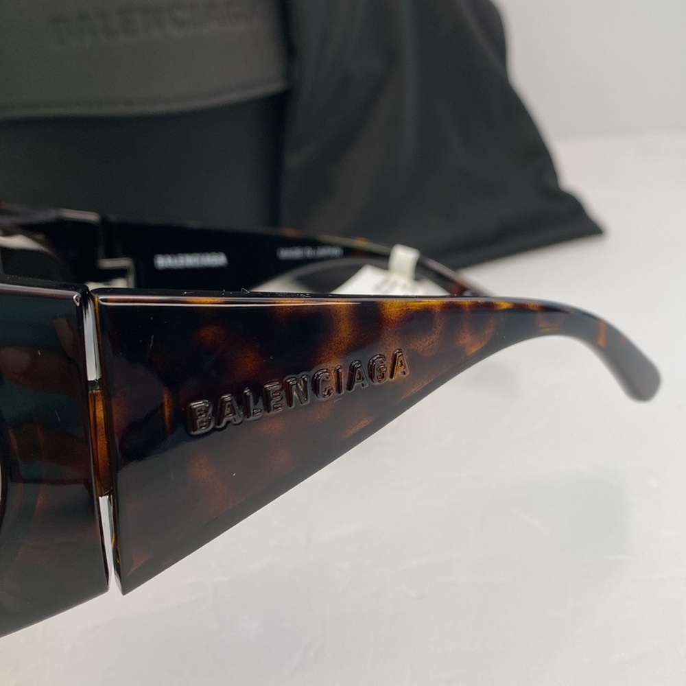 New Authentic BALENCIAGA BB0154s 002 72MM Butterfly Sunglasses - Picture 7 of 12